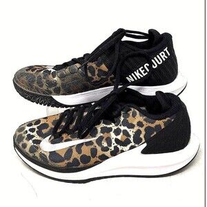 Nike Women's Air Zoom Zero HC Cheetah Print Brown Mesh Tennis Shoes Sz 8.5